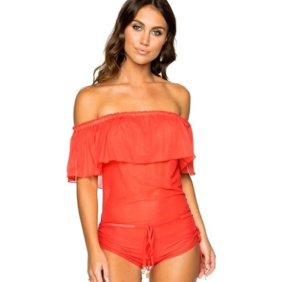 Luli Fama womens Swimwear Cover-Up Girl On Fire Size: M - Picture 3 of 3
